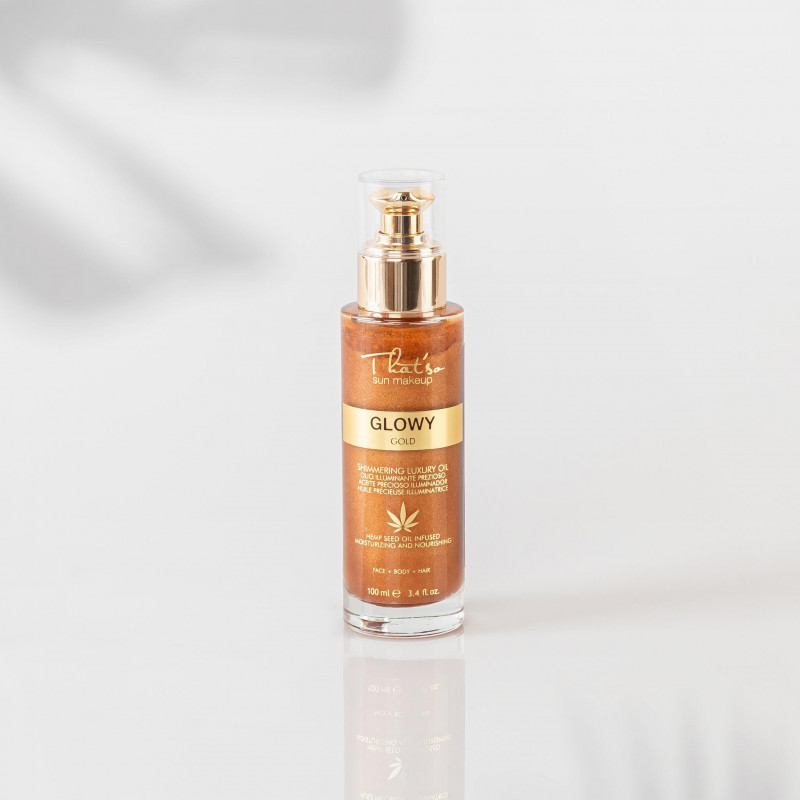 that'so glowy gold shimmering luxury oil 100ml