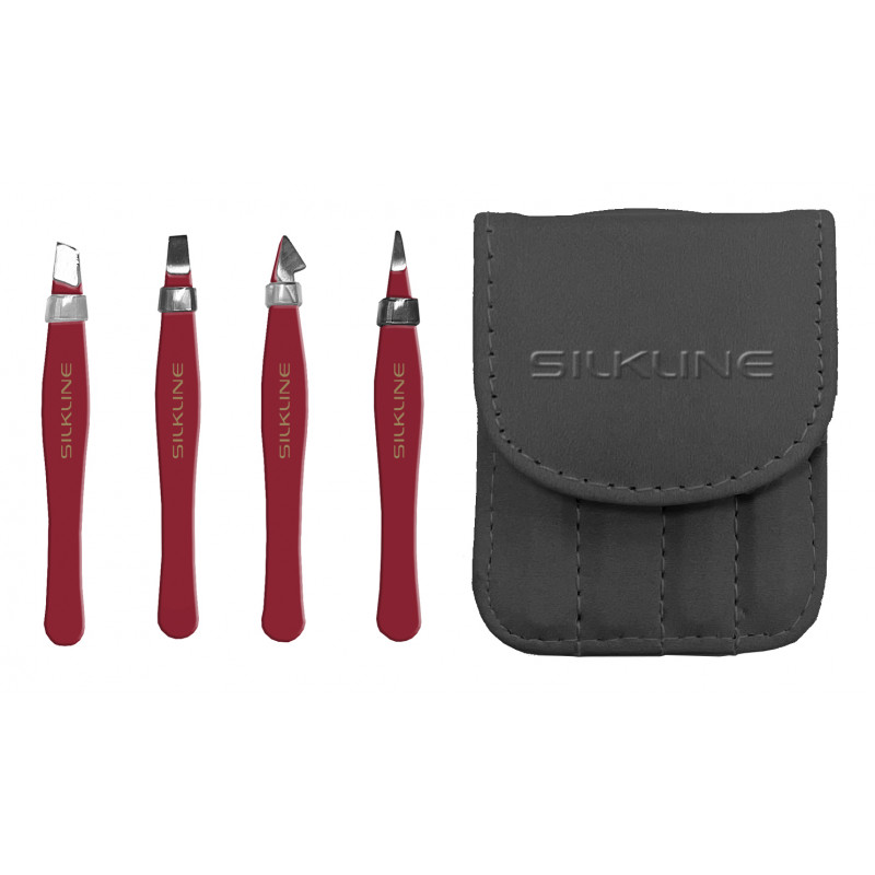 silkline euphoria mini tweezer holiday set 4pc