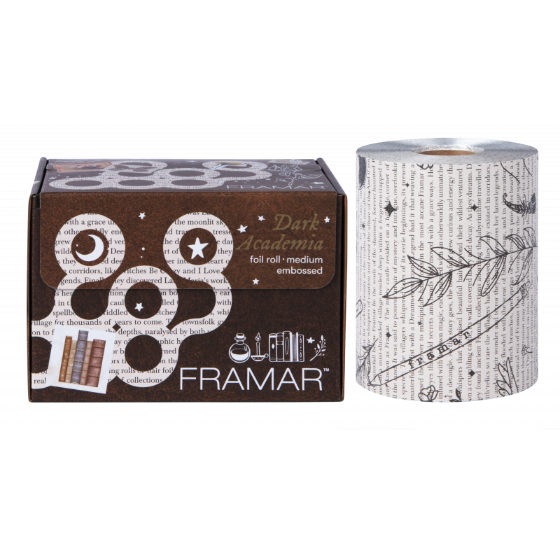 framar dark academia medium embossed foil roll 320ft