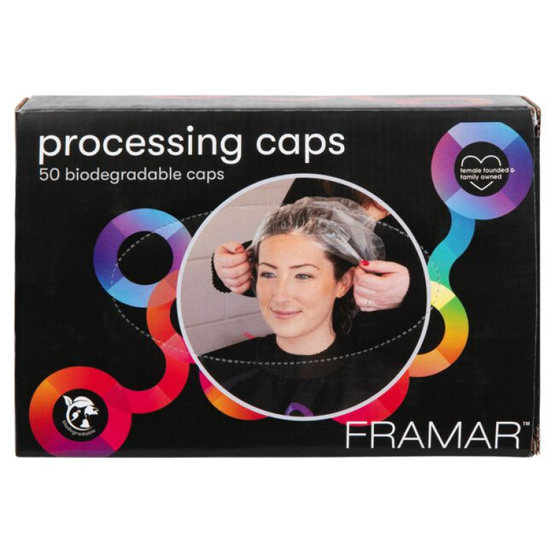 framar biodegradable processing caps 50pc