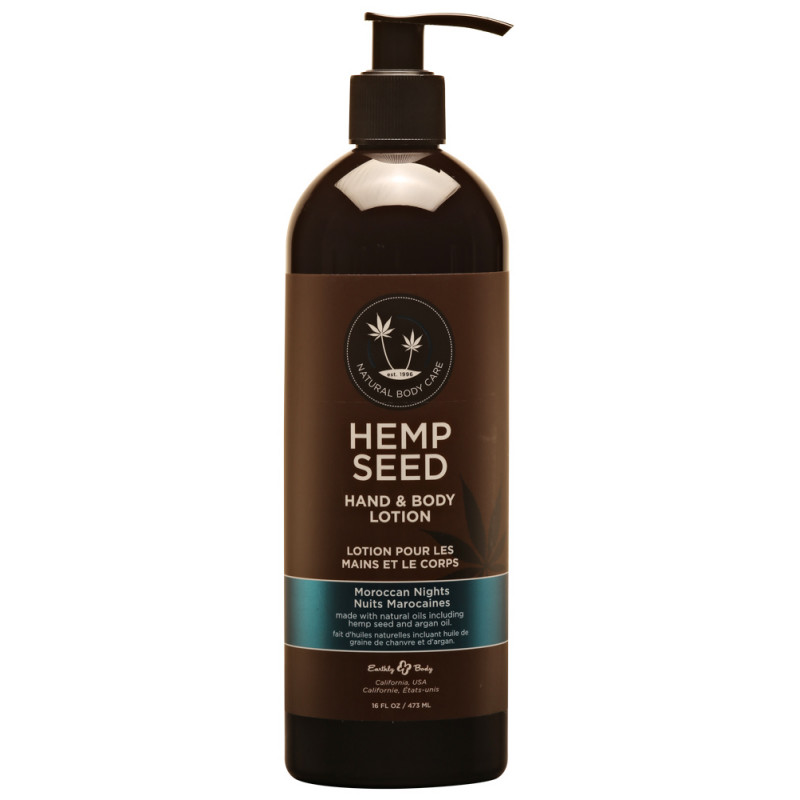 hemp seed hand & body lotion moroccan nights 16oz