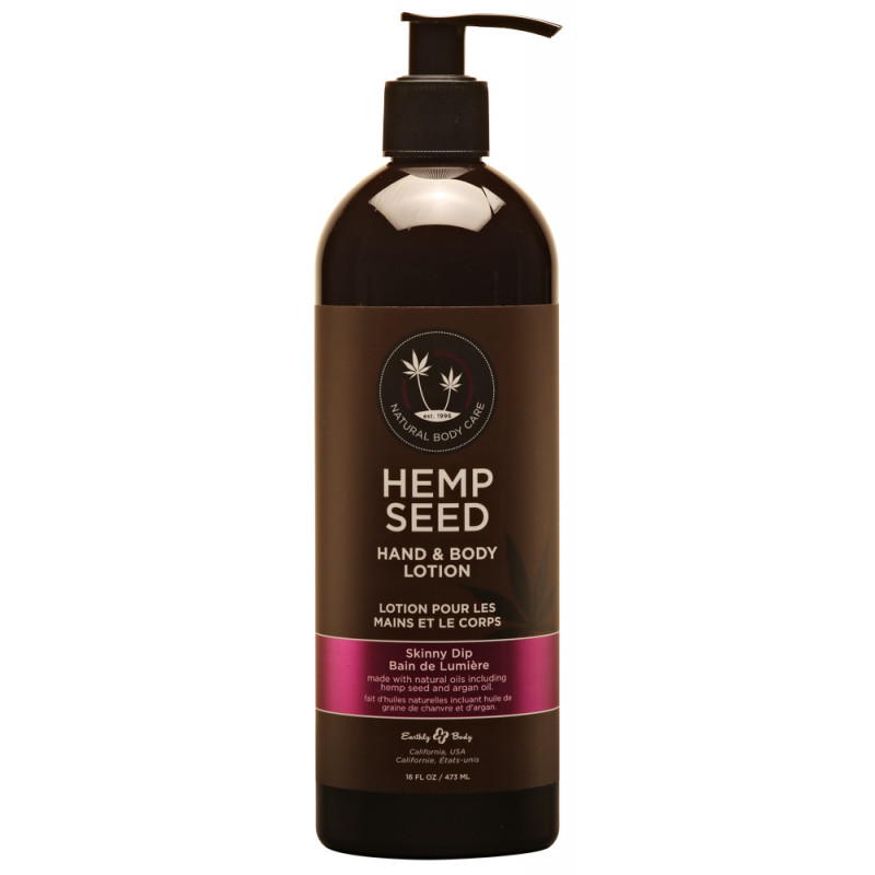 hemp seed hand & body lotion skinny dip 16oz