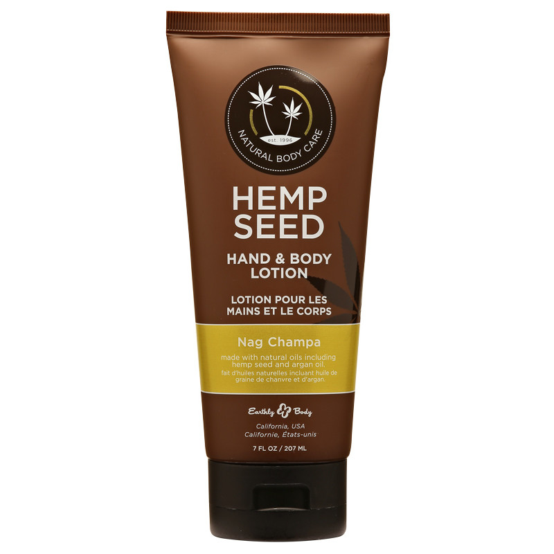 hemp seed hand & body lotion  nag champa 7oz
