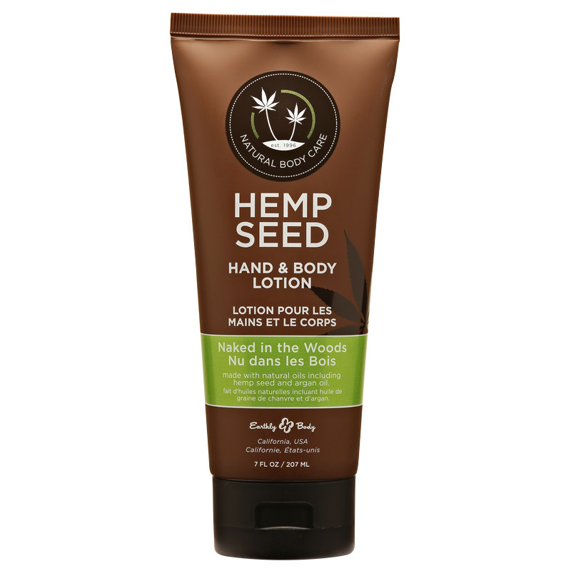 hemp seed hand & body lotion naked in the woods 7oz