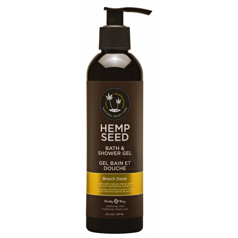 hemp seed bath & shower gel beach daze 8oz