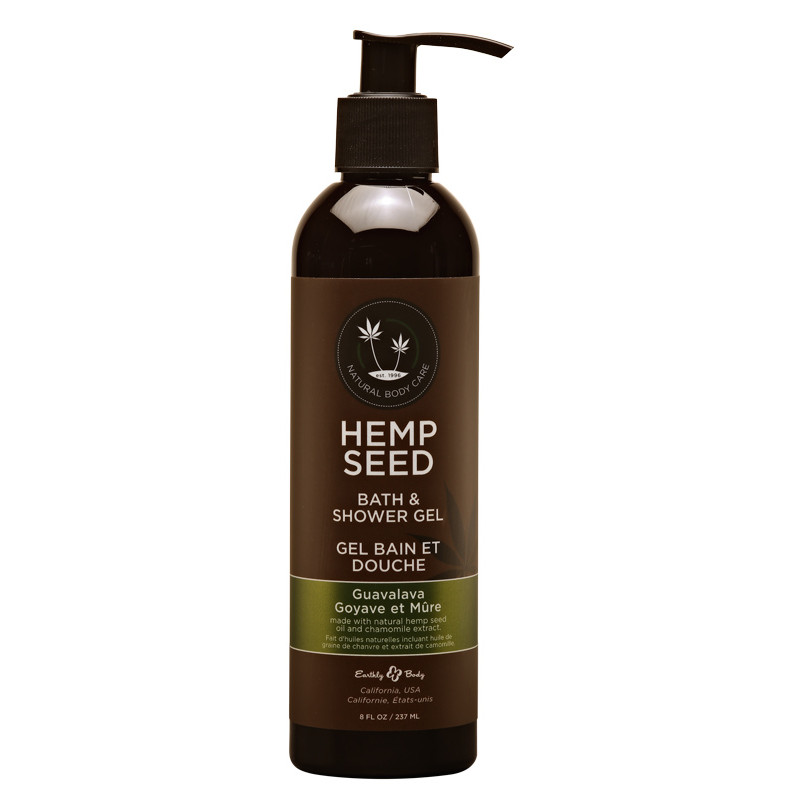 hemp seed bath & shower gel guavalava 8oz