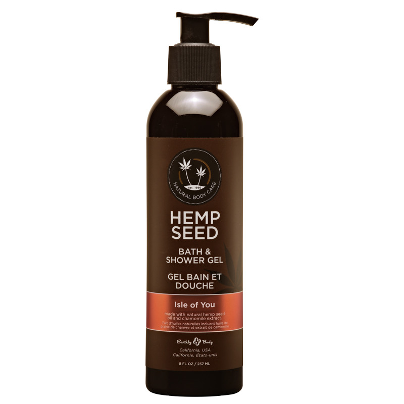 hemp seed bath & shower gel iles of you 8oz