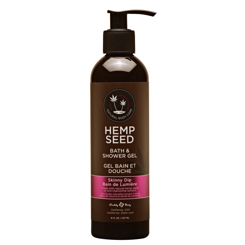 hemp seed bath & shower gel skinny dip 8oz