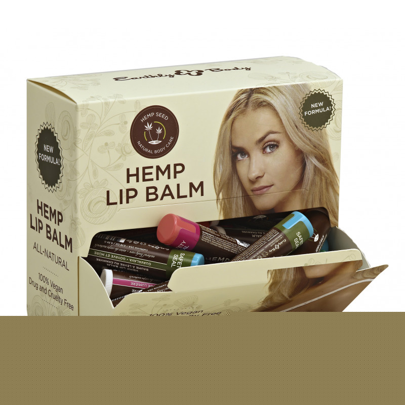 hemp seed lip balm stick display 48pc