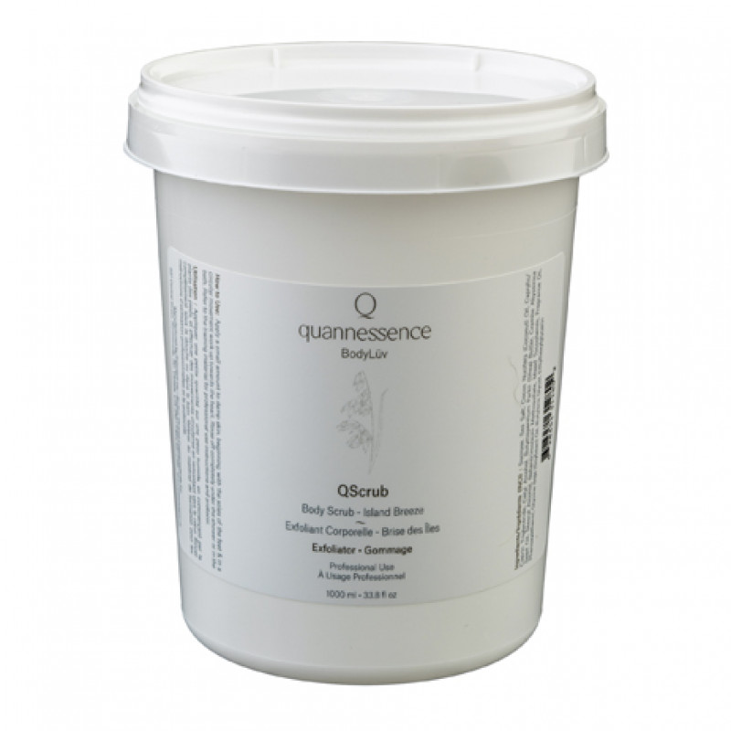 quannessence qscrub body scrub - island breeze 1000ml (pro s)
