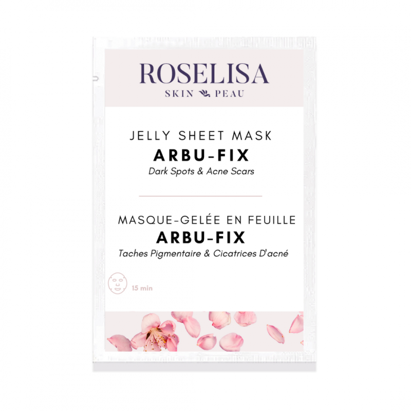 roselisa jelly sheet mask arbutin-fix 1pc