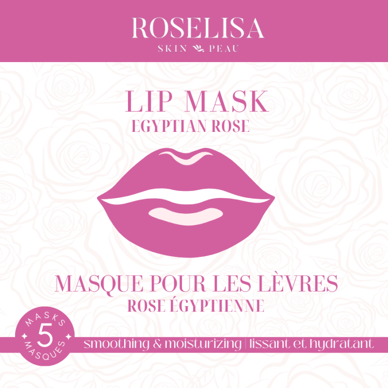 roselisa egyptian rose lip mask 5pc