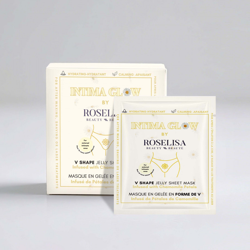 roselisa jelly sheet mask intima glow v 10pc