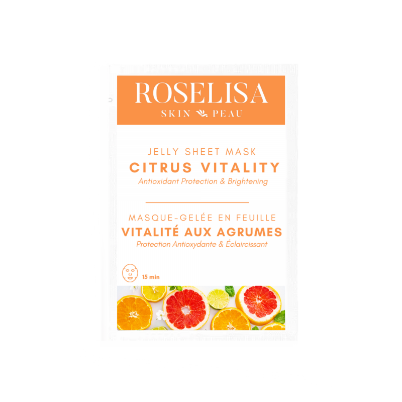 roselisa jelly sheet mask citrus vitality 1pc