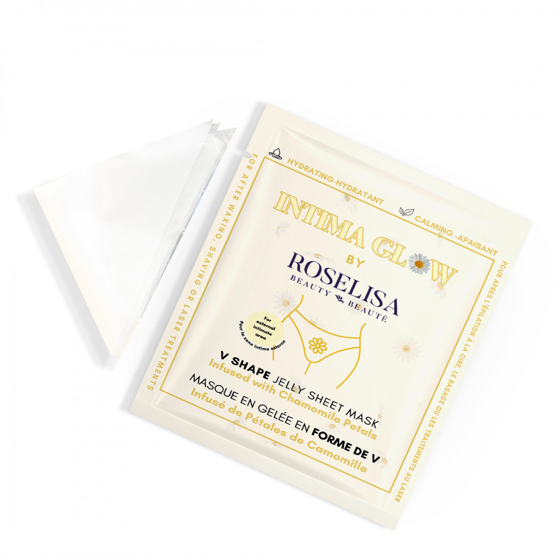 roselisa jelly sheet mask intima glow v shape 1pc