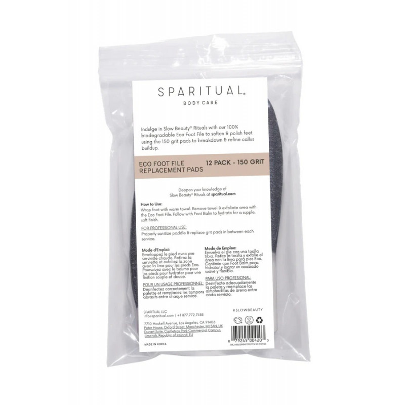 sparitual replacement pads 150 grit 12pc