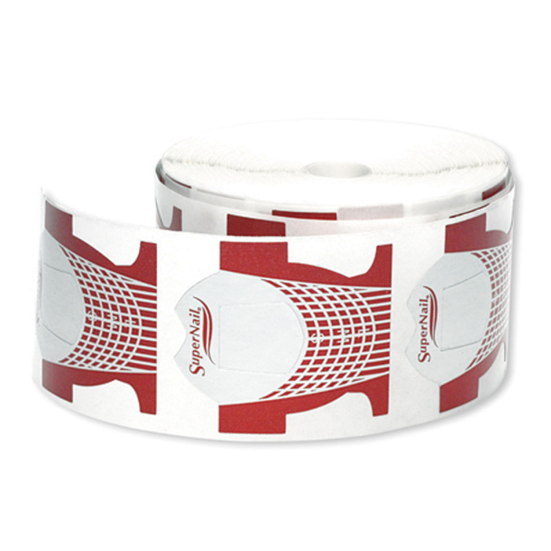 supernail silver nail forms 500 count roll