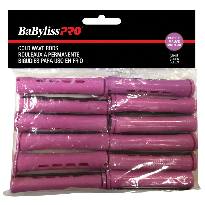 babyliss pro cold wave perm rods jumbo short purple 12pc # bescwrjosucc