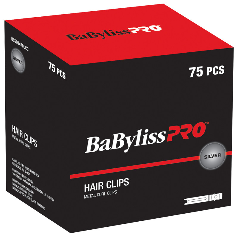 babylisspro stainless steel “almar-type” curl clips # besd1470ucc 75 box