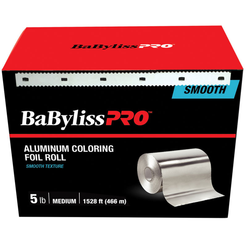babylisspro smooth-texture foil rolls medium, 5lb, 1528 ft/pi # besfoilxmucc