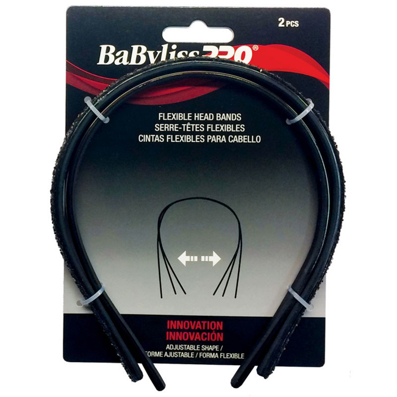 babylisspro flexible head bands brown (2 pcs) # beshahb2ucc