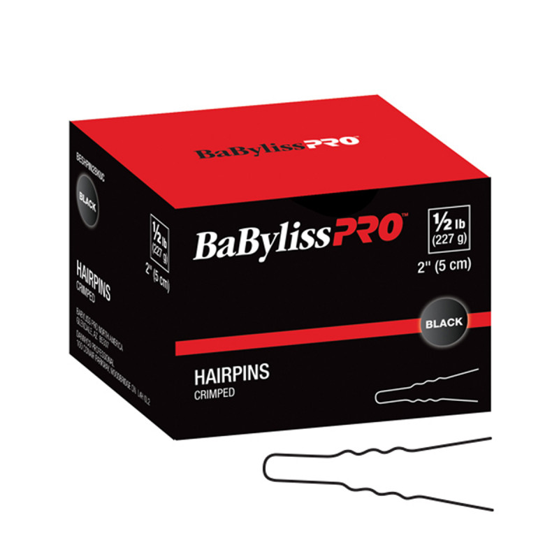 babylisspro bobby pins black crimped 2” # beshpin2bkucc