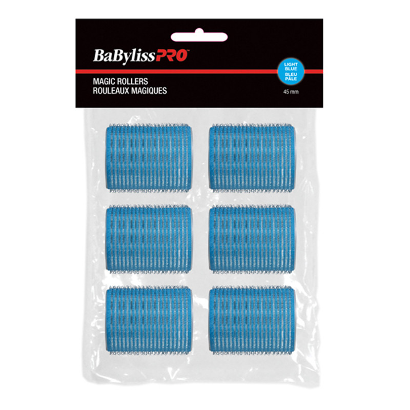 babylisspro self-gripping velcro rollers light blue 45mm 6 pc # besmagic5ucc