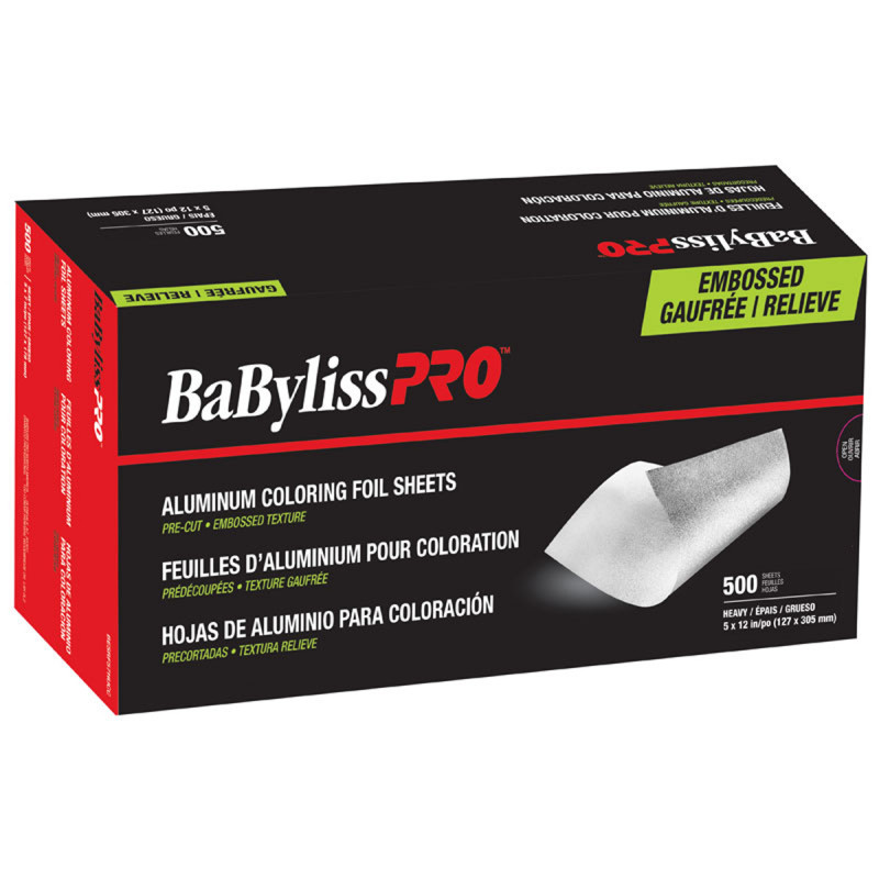 babylisspro rough-texture pre-cut foil sheets heavy 5 x 12 ft # besrf512hucc