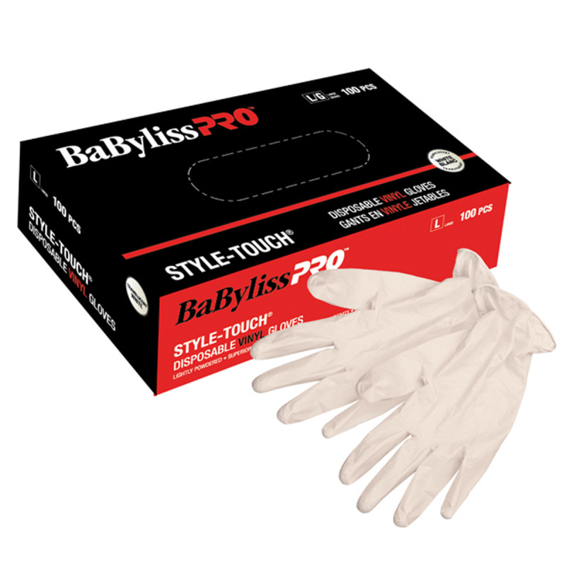 babylisspro disposable vinyl gloves (medium) # bestouchmdlxc