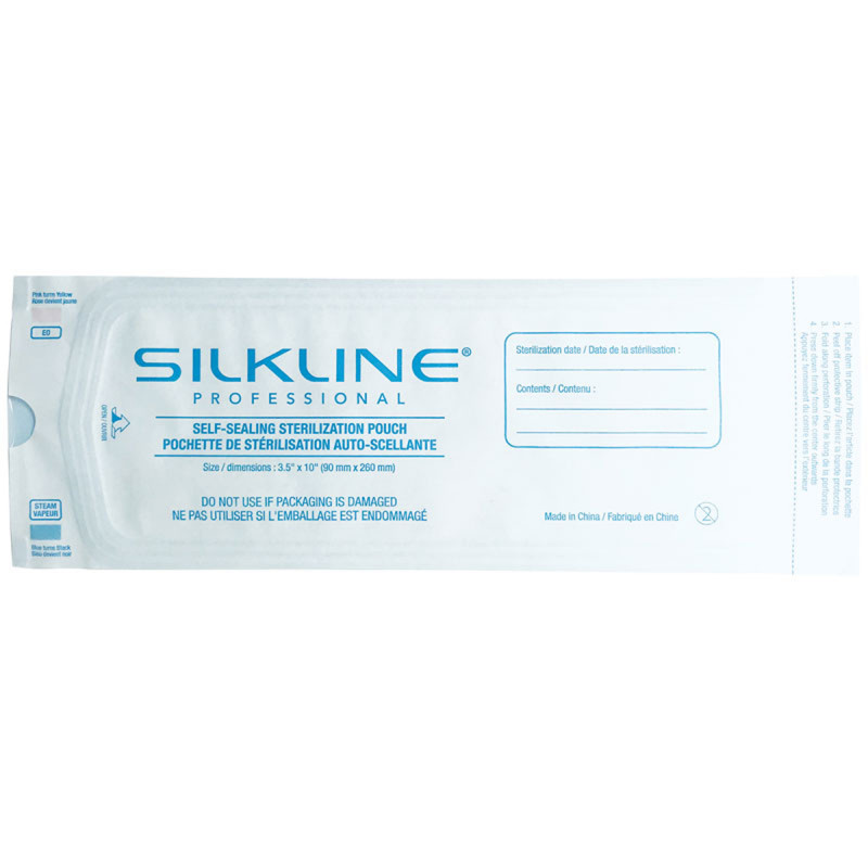 silkline sterilization pouches 200/bag # slsterpouchc
