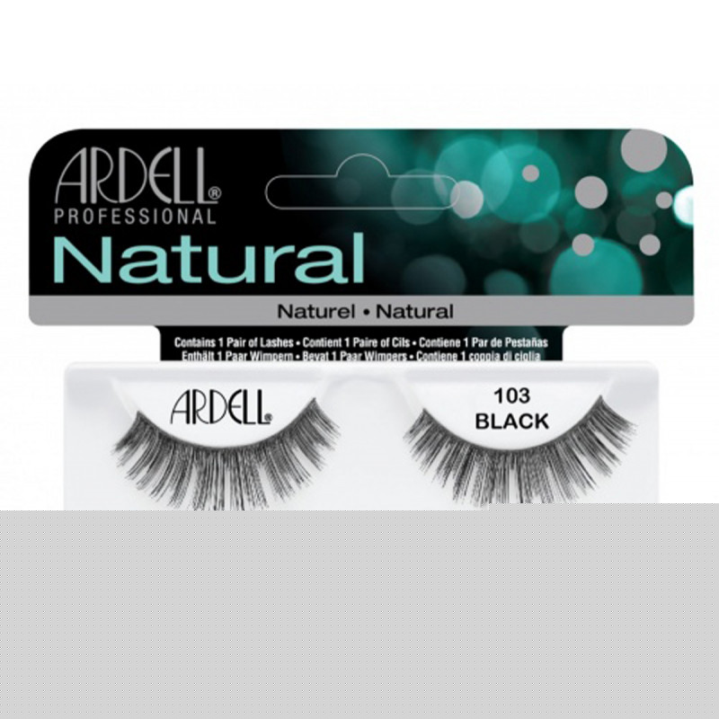 ardell natural lashes black #103