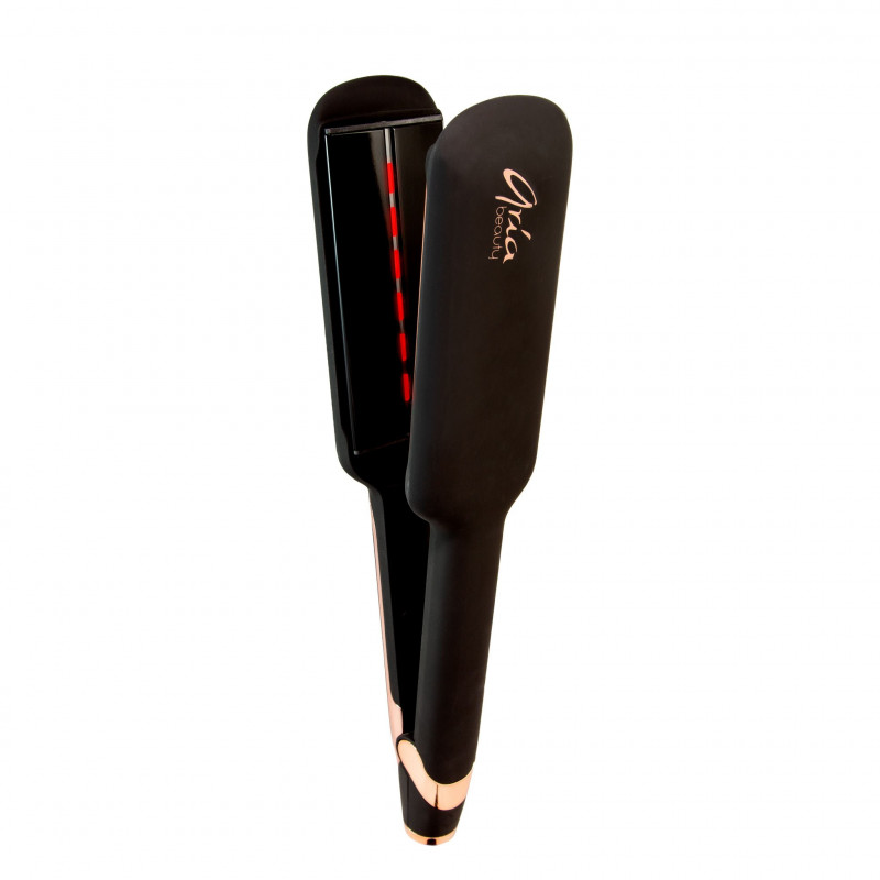 aria top shelf infrared straightener  2” with tourmaline infused ceramic plates