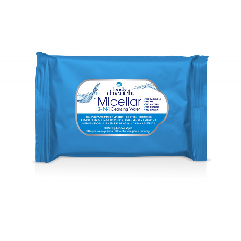 body drench micellar 3-in-1 cleansing wipes 30pc