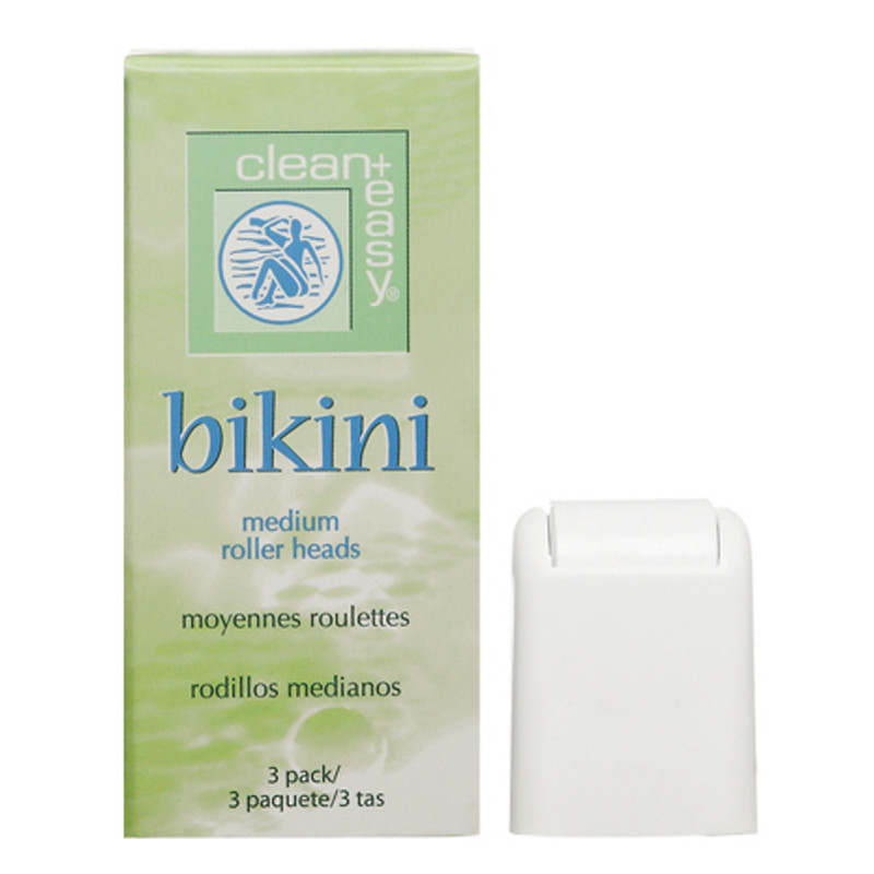 clean & easy medium (bikini) roller heads 3-pack