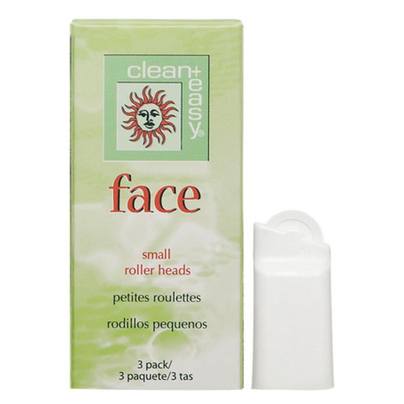 clean & easy small (face) roller heads 3 pack