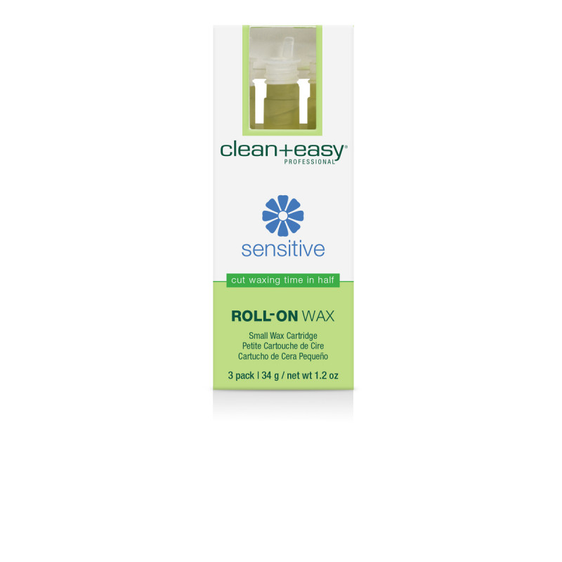 clean & easy small sensitive wax refill - 3 pack