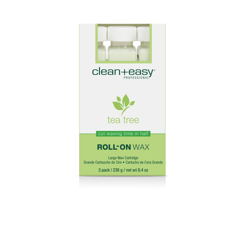 clean & easy tea tree wax refills - 3 pack