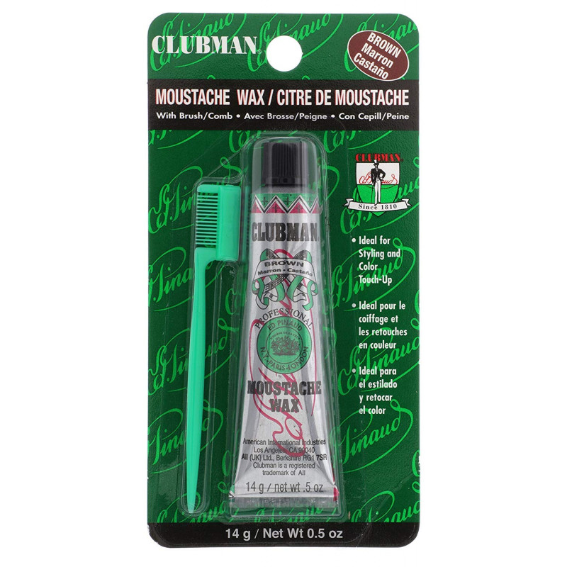 clubman brown moustache w..