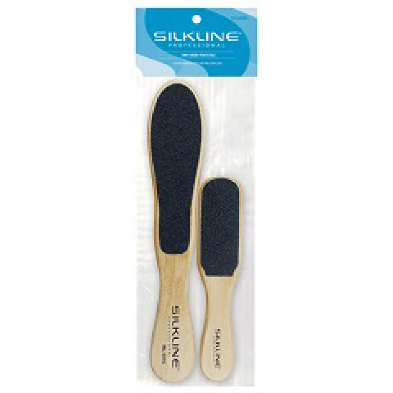 silkline oak wood handle foot file duo # 531duonc