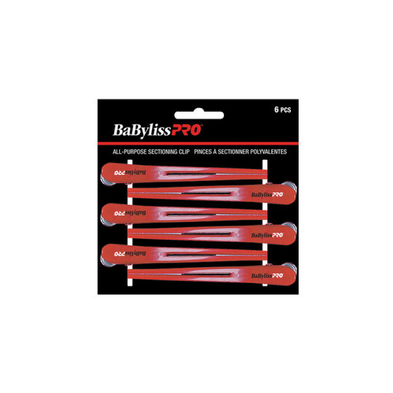 babyliss pro plastic and metal sectioning clips # bes24ucc