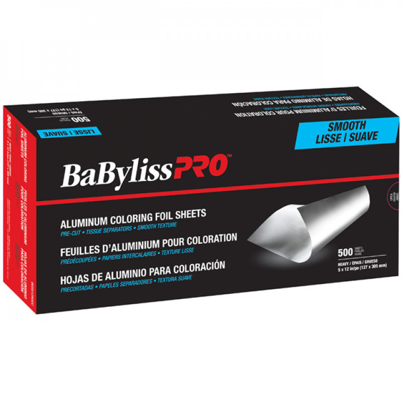 babylisspro smooth-texture pre-cut foil sheets heavy, 5 x 12 in # bes512hucc
