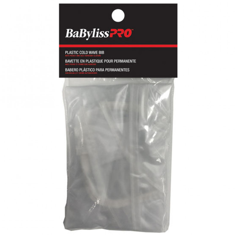 babylisspro plastic cold wave bib with pocket # bes68aucc