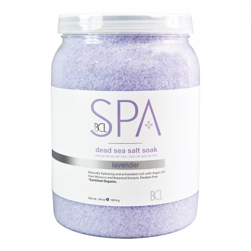 bcl spa dead sea salt soak lavender + mint 64oz