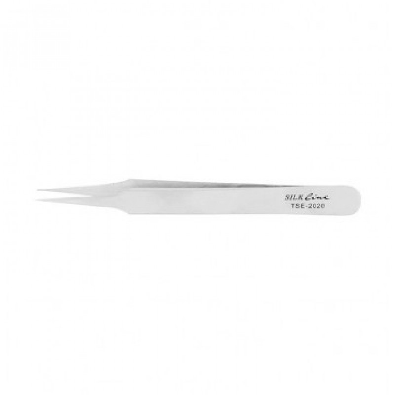 silkline professional extremely pointed tip (needle nose) tweezers # tse2020nc