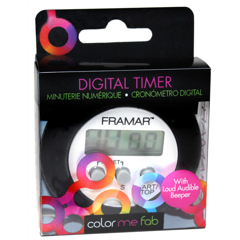 framar digital timer black