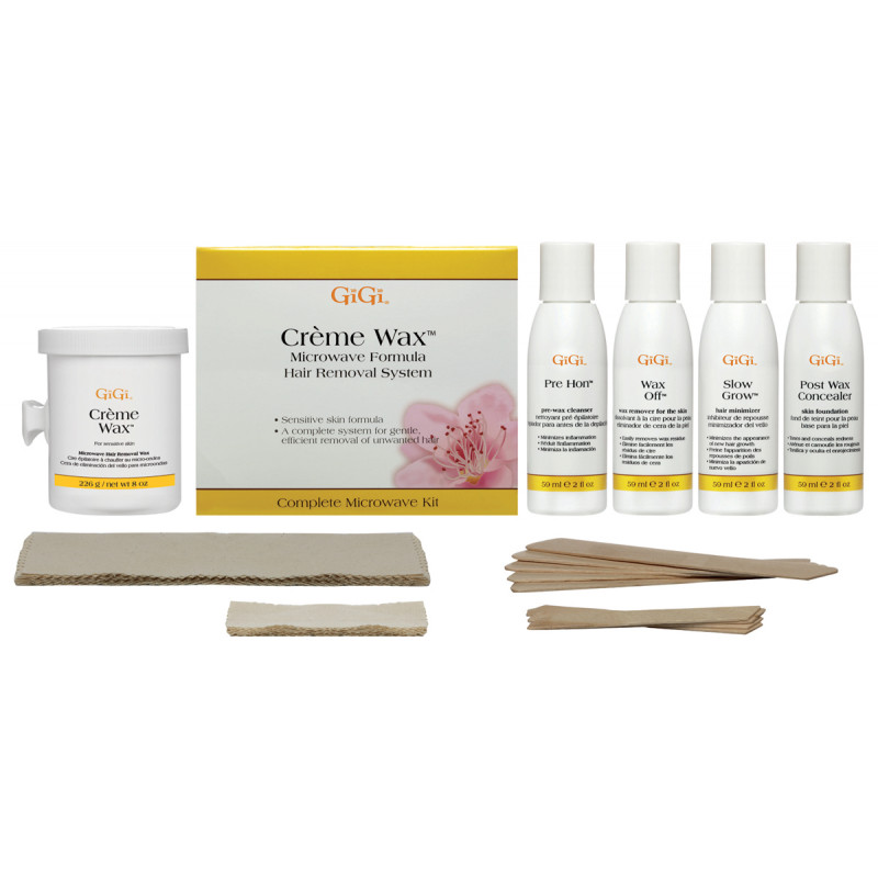 gigi creme wax microwave kit