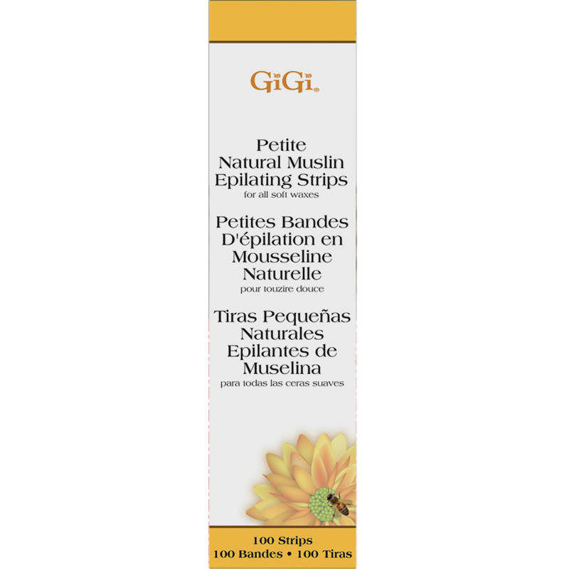 gigi petite natural muslin epilating strips 0.75