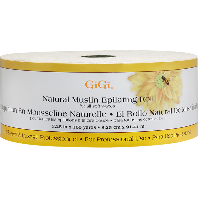 gigi natural muslin epilating roll 3.25