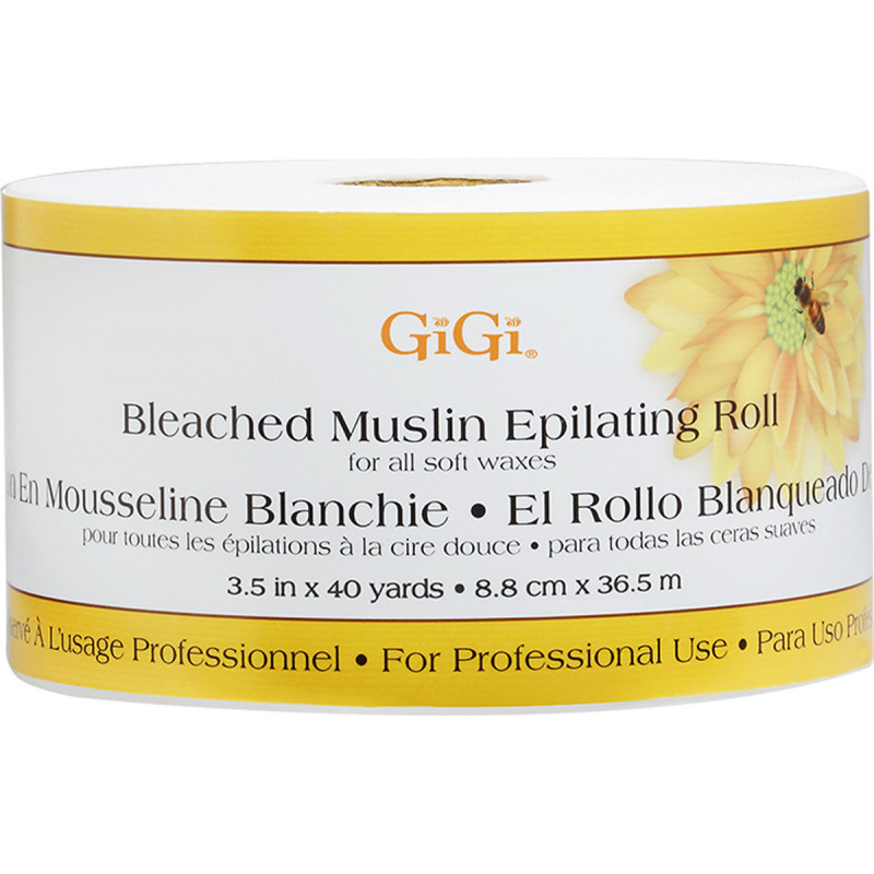 gigi bleached muslin epilating roll 3.25