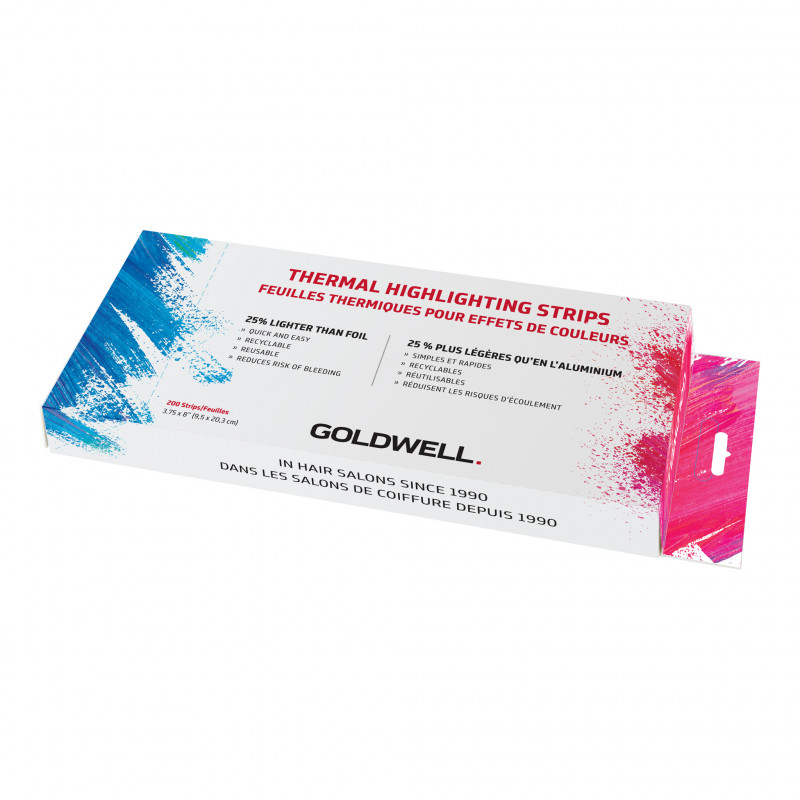 goldwell thermal hl strips white short 200pk